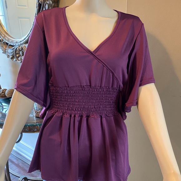 Price Drop! Burgundy Blouse - Picture 3 of 7